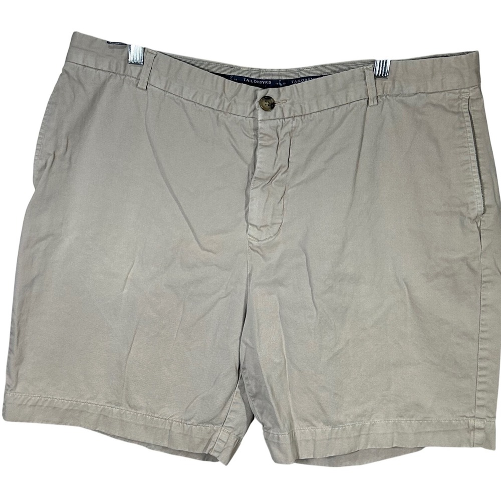 Tailorbyrd Collection‎ Men's Beige Cotton Casual Chino Shorts Size 38